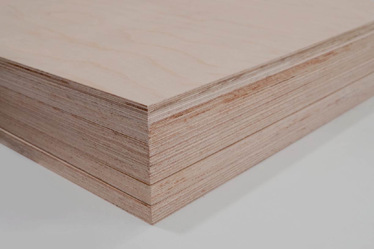 Hardwood Plantation Hevea Furniture Plywood – rubberwood veneer layers and edge profile