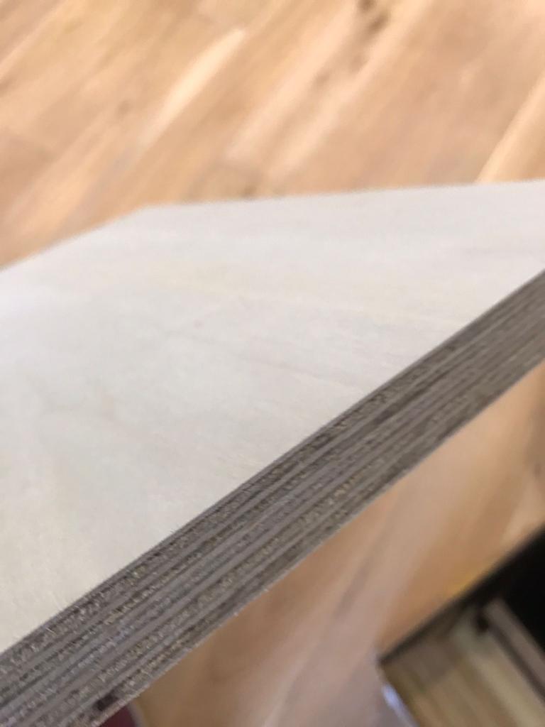 Poplar raw plywood panel showing smooth surface and cross-laminated veneer layers